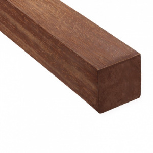 Hardhouten paal geschaafd en gepunt 6,8x6,8x300cm