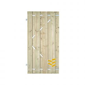 Schuttingdeur geïmpregneerd op statenframe en slot 100x180cm 
