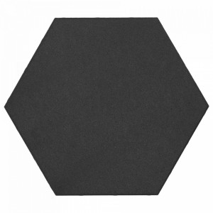 Soft Comfort Zeskant 60/52,5x30x4 cm Nero