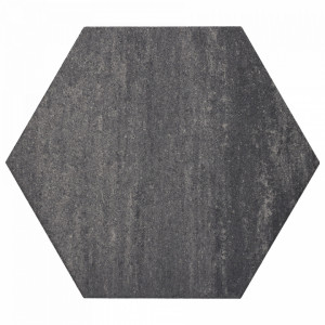 Soft Comfort Zeskant 60/52,5x30x4 cm Grijs/Zwart
