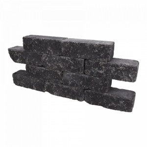 Catrock getrommeld 31x11,5x10 cm Nero