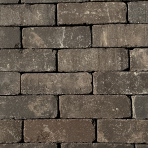 Gebakken klinker ori donkerbruin bezand DF 60 getrommeld 6,5x20cm