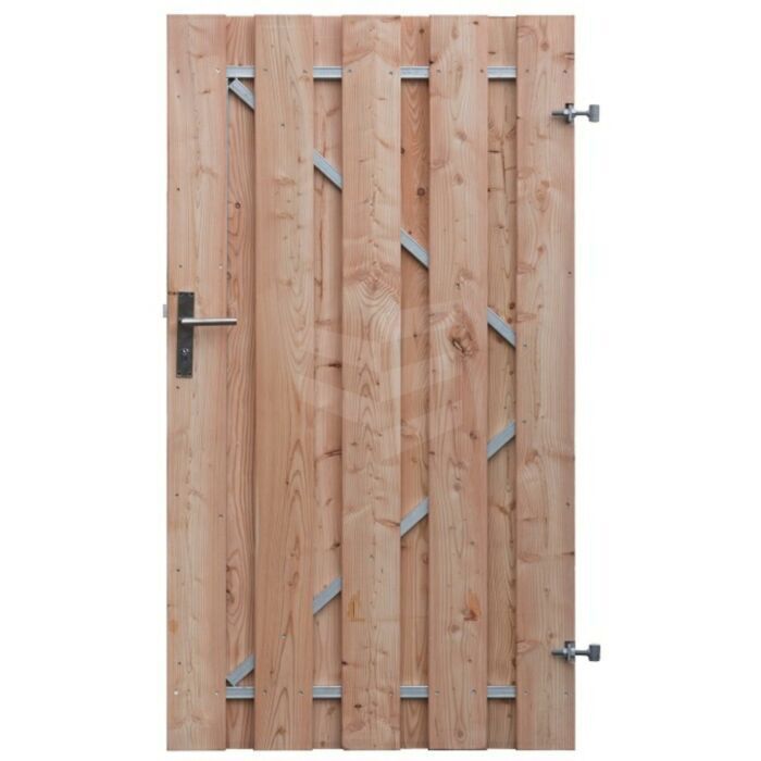 schuttingdeur stalenframe Douglas 100x180 met slot (verticaal)